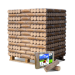 Palette de 520 ou 260 bûches de bois densifiées JOUR EO2