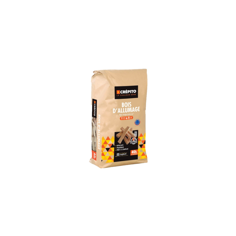 Bois d'allumage Crépito - 40 litres