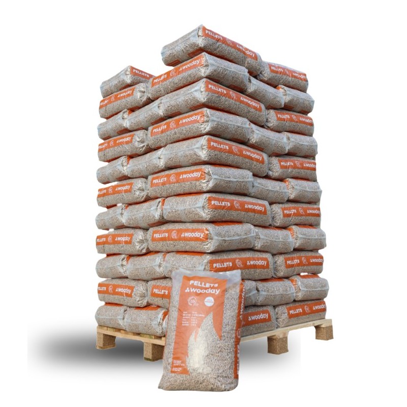 Pellets de bois WOODAY en sac 15kg