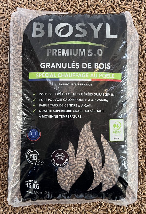 Granulés de bois Biosyl 5.0 premium