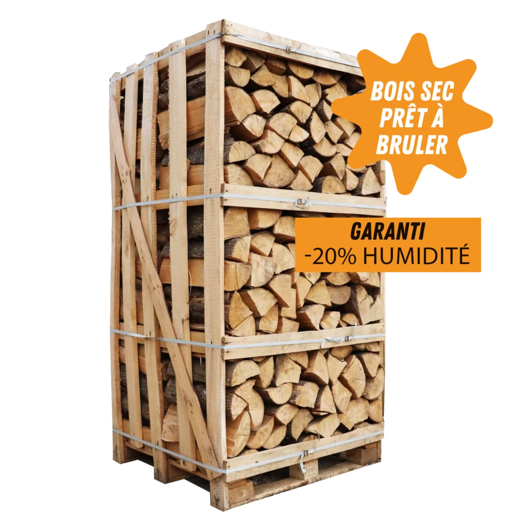 Box 2m³ de bois de chauffage sec étuvé