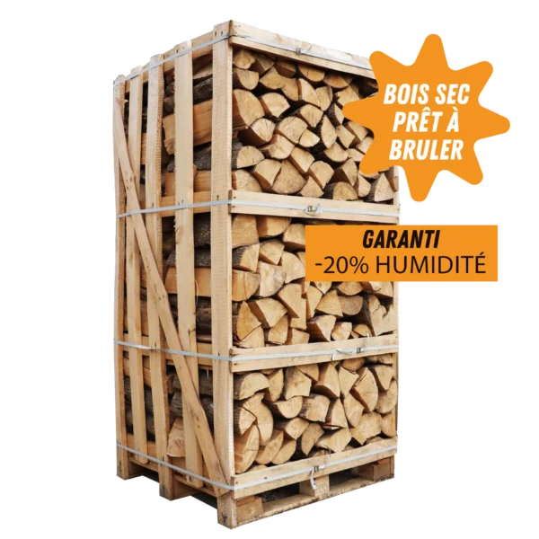 Box 2m³ de bois de chauffage sec étuvé