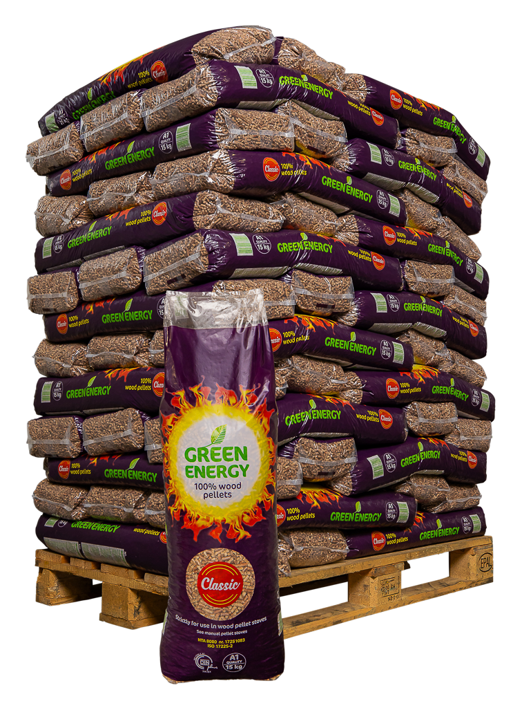 Pellet Green Energy - Palette de 65 sacs de 15kg