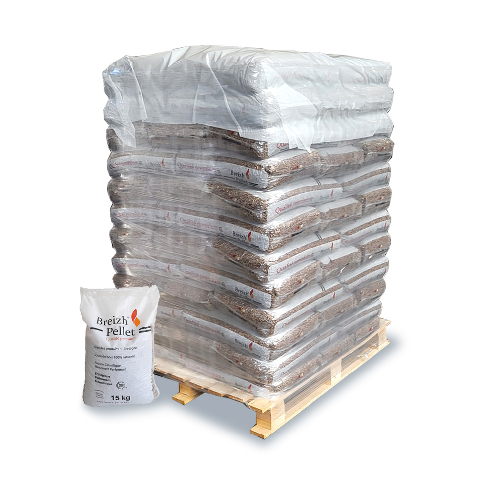 Breizh Pellet – Palette Granulés de bois Bretagne Breizh Pellet – Palette Granulés de bois Bretagne