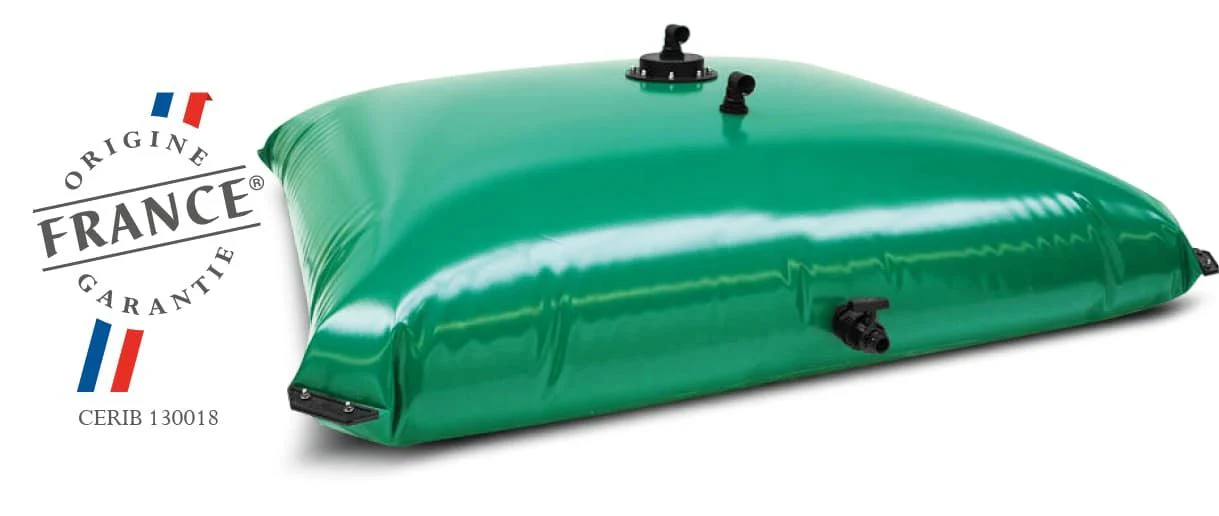 Citerne souple étroite eau de pluie 20 m3