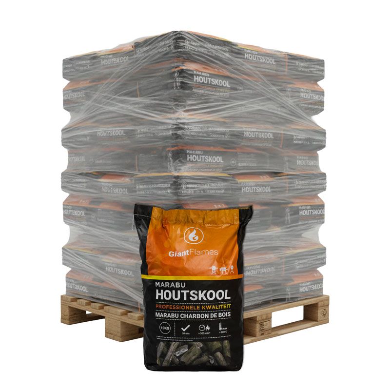 Charbon de bois Marabu - Palette 50 x 10kg (500kg)