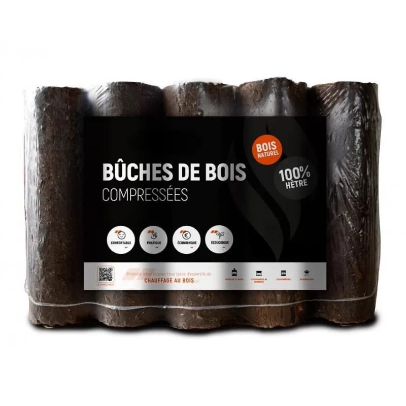 Bûches compressées Hêtre Bûches compressées Hêtre